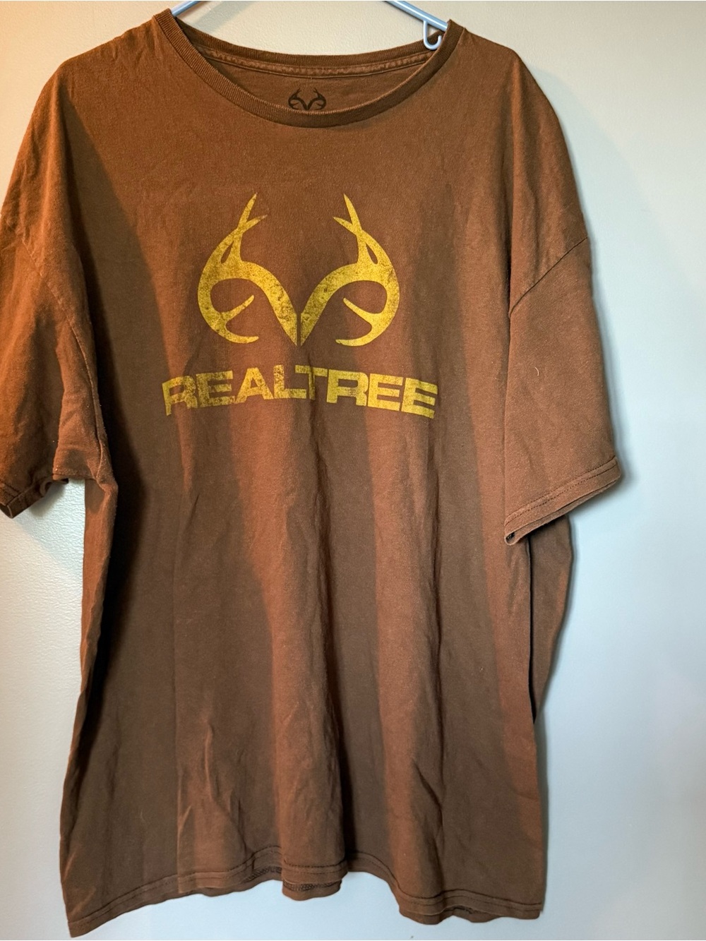 Realtree Short Sleeve Brown Tee Shirt Mens Sz 2XL